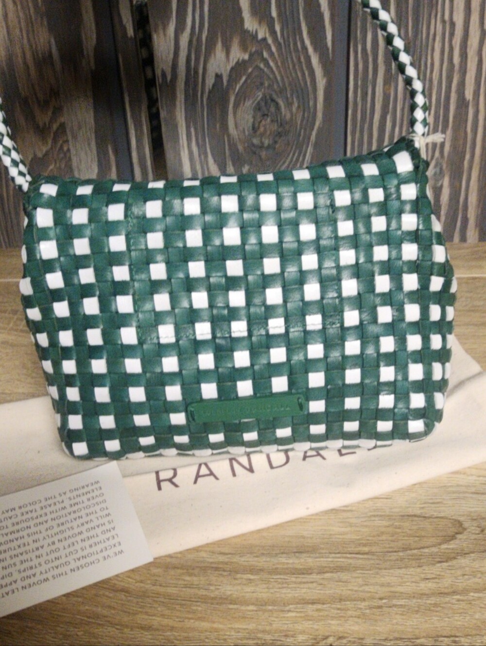 NWT Leoffler Randell Woven Leather Crossbody (Slight Issue) - Picture 5 of 10
